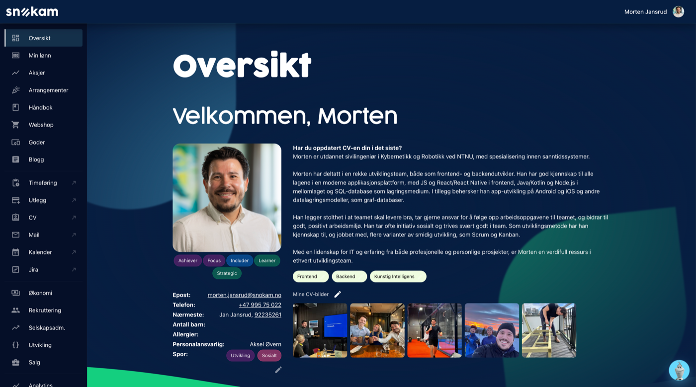 Min side – ansattportal